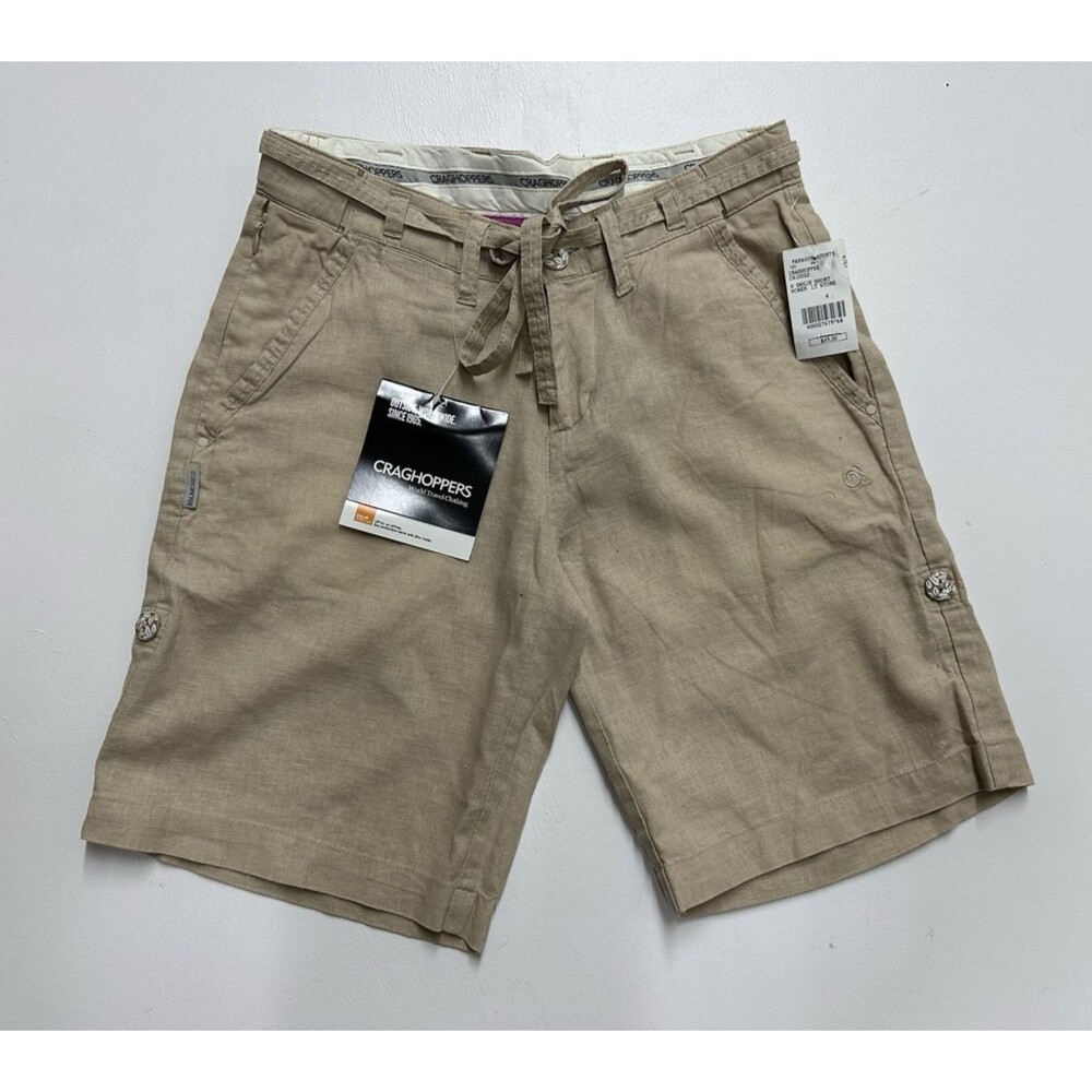 Craghoppers Solarshield Emilie women cargo shorts, light stone US 4 UK 8